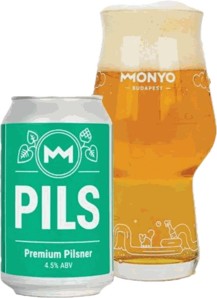 Monyo Pils doboz és pohár